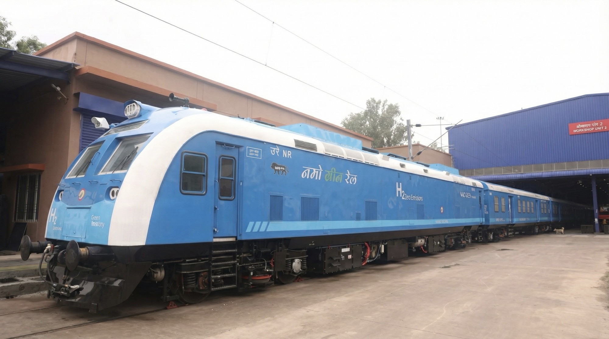 Indian Railways set to launch its first hydrogen-powered train, highlighting India’s self-reliance.