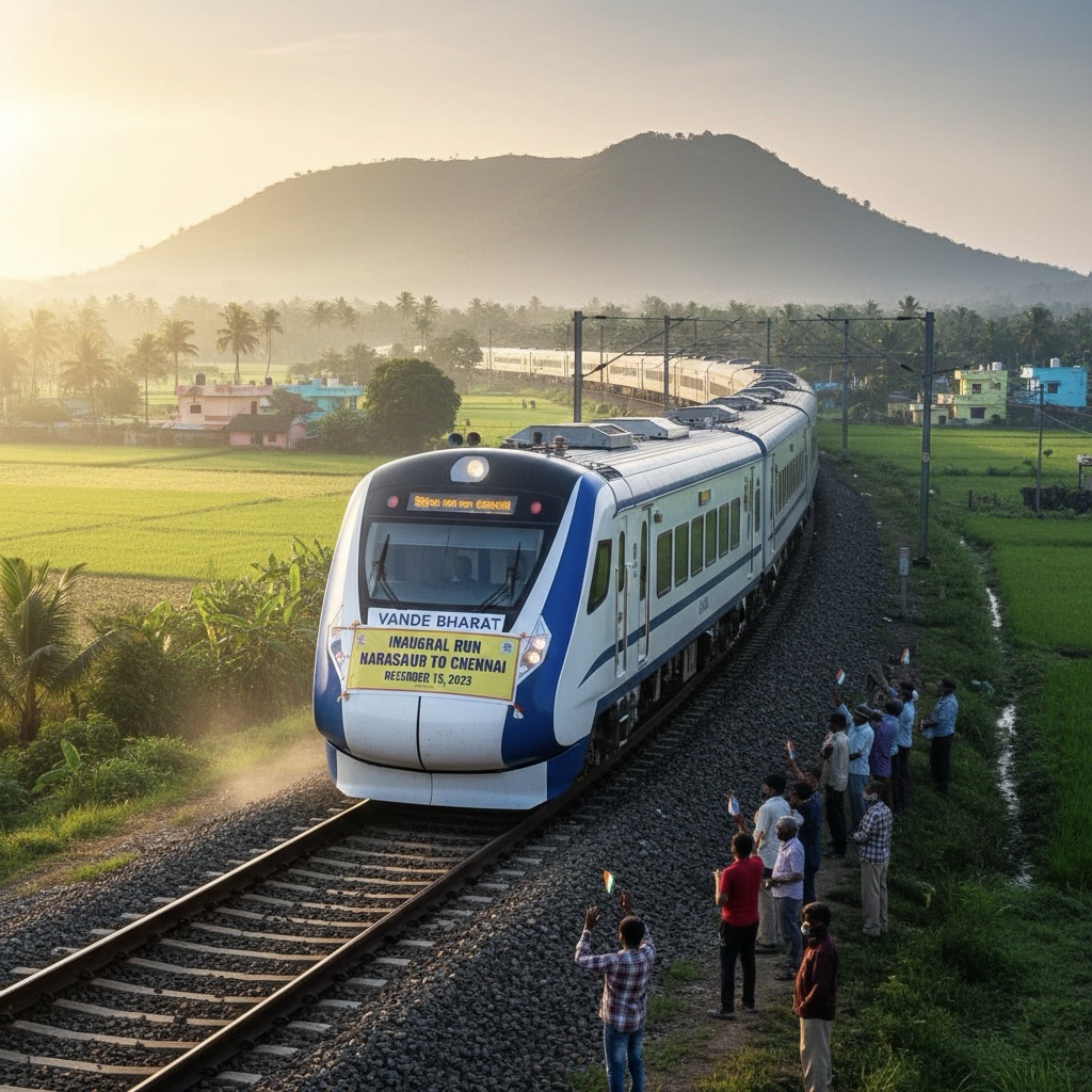 Narasapur–Chennai Vande Bharat Express: Train Number, Fare, Schedule, Route and Key Details